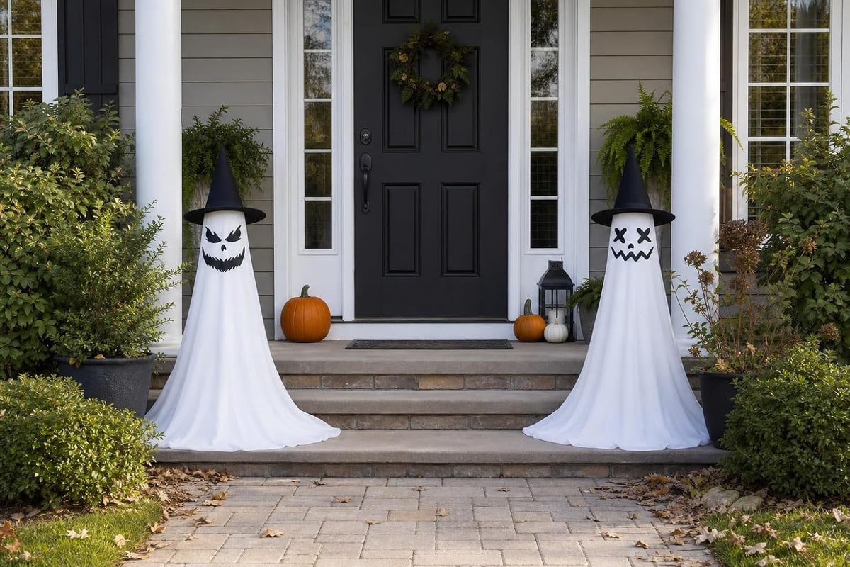 2‑Pack 63" Halloween Decorations Outdoor Indoor with Remote Control