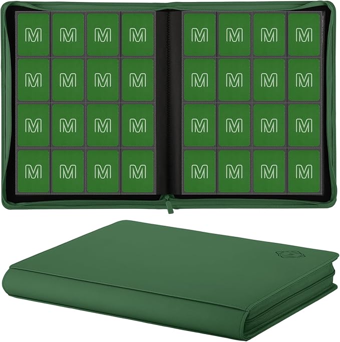 Premium Card Binder 16 Pocket,Trading Card Binder Holds up to 1000+Cards Sturdy Card Collection Album, Card Holder Folders for MTG, TCG, Game Cards & Sports Cards
