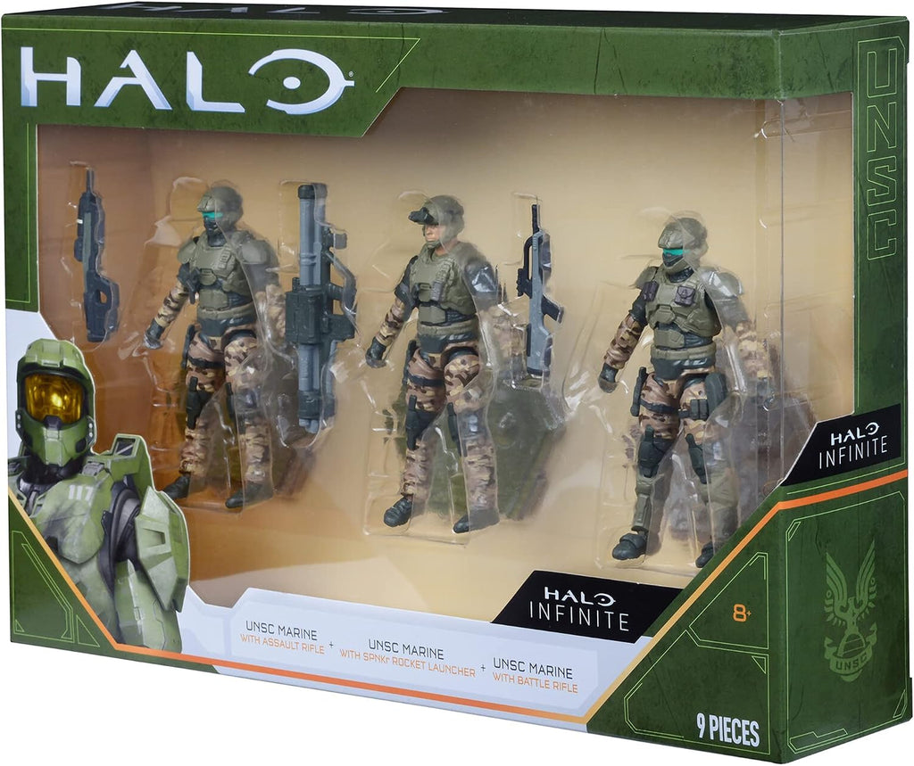 halo 4” 3 figure pack assortment - unsc, package contents
