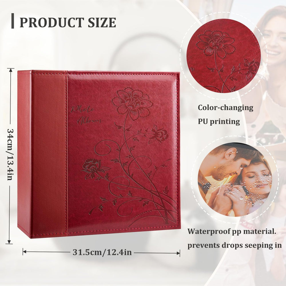 Artmag Photo Album 4x6 1000 Photos, Large Capacity Wedding Family Leather Cov...