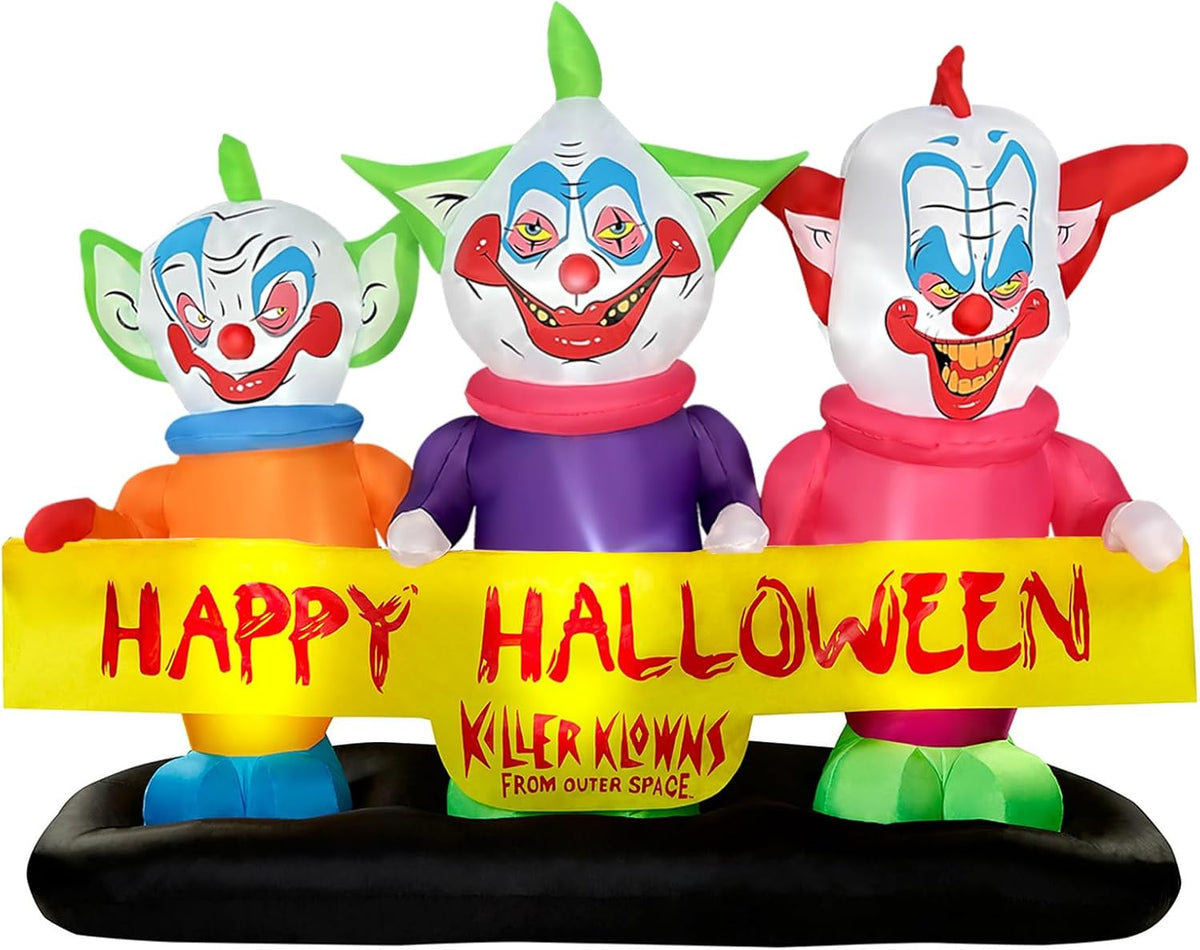blowout fun 6ft long halloween inflatable three killer, close-up detail