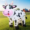 4FT Christmas Spring Farm Ranch Inflatable Cute Farm Cow Blow up Decoration