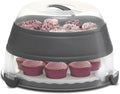 PrepWorks Collapsible Cupcake Carrier - 12-Cup Capacity, Foldable Design for Easy Storage and Transport of Cupcakes and Muffins, 9.88" x 15.75"