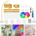 AerWo Balloon Arch Stand, Bendable Balloon Arch Kit with Light Strings