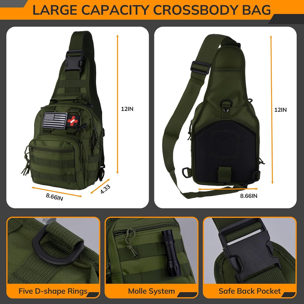 Survival Kit, 250pcs Survival Tools Tactical Gear and Trauma Bag, Survival Fi...