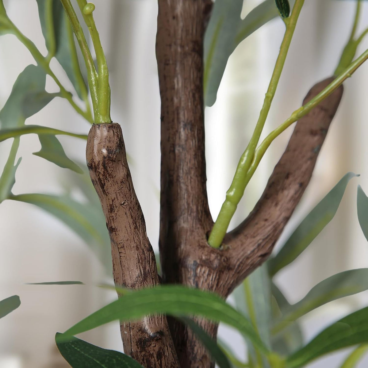 4ft artificial olive trees, 2 pack faux potted showing dimensions
