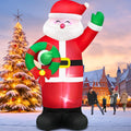 Danxilu 14FT Christmas Inflatable Santa with Wreath Outdoor Decoration