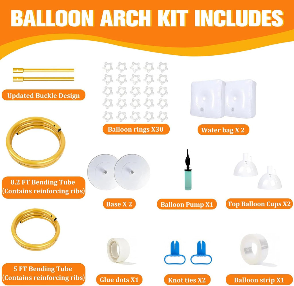 Balloon Arch Kit for Wedding Decoration 9.2FT & 6FT - Gold