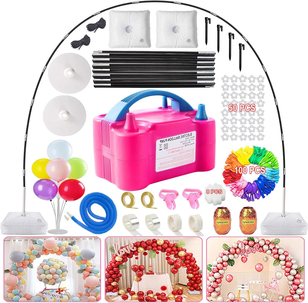 Balloon Arch Kit and Electric Balloon Pump for Indoor/Outdoor Decoration