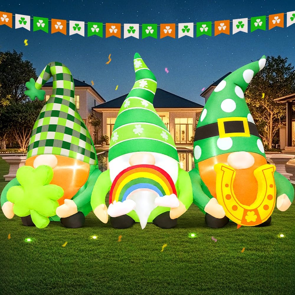 kooy 6ft st patricks day inflatables outdoor decorations, package contents