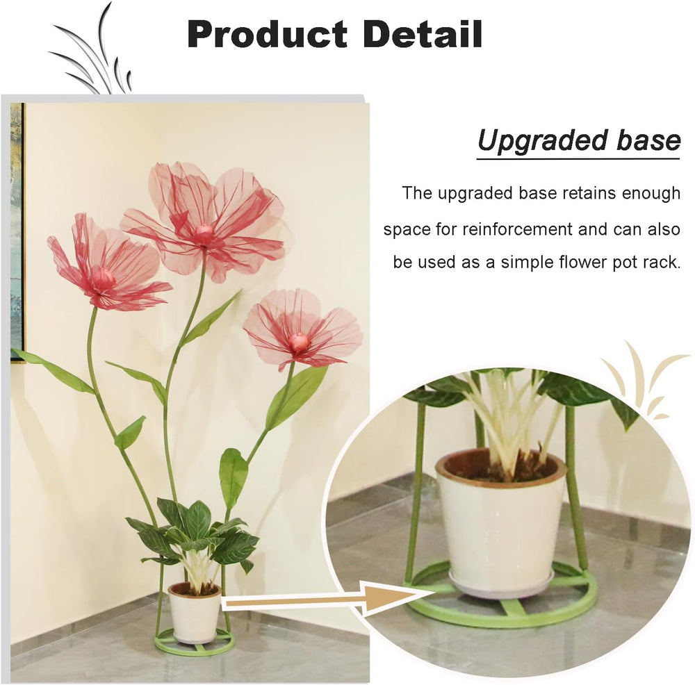 Giant Flowers for Decoration, 5.6 Ft Tall Artificial Silk Flower