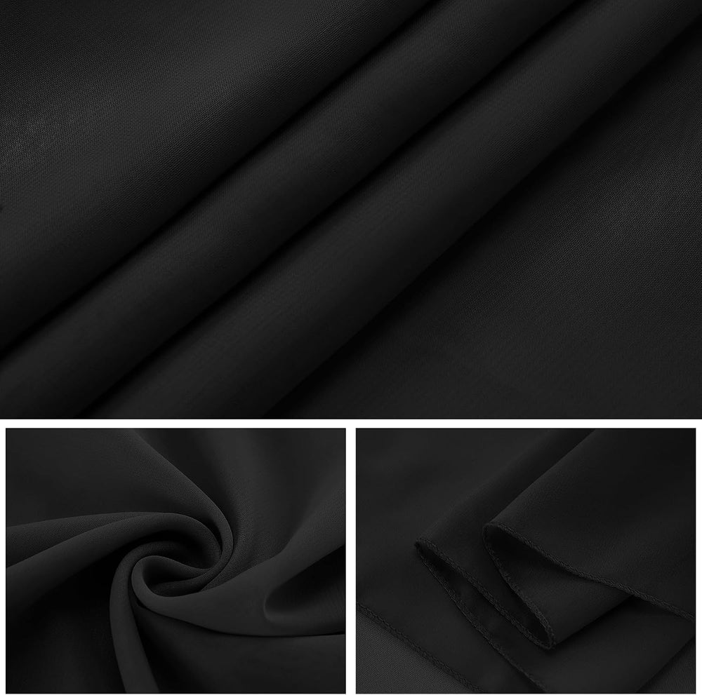 12 Pack Chiffon Table Runner 14x108 Inch Long 9ft Sheer Table Runners for Par...