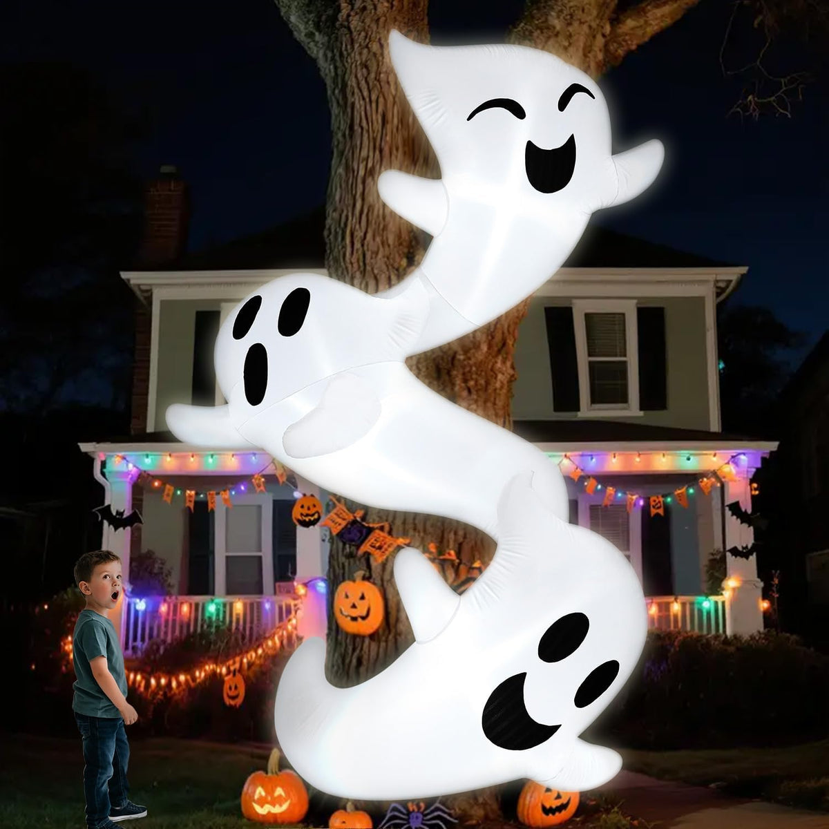 joyin 8ft tall halloween inflatables outdoor decorations, inflatable shown in use
