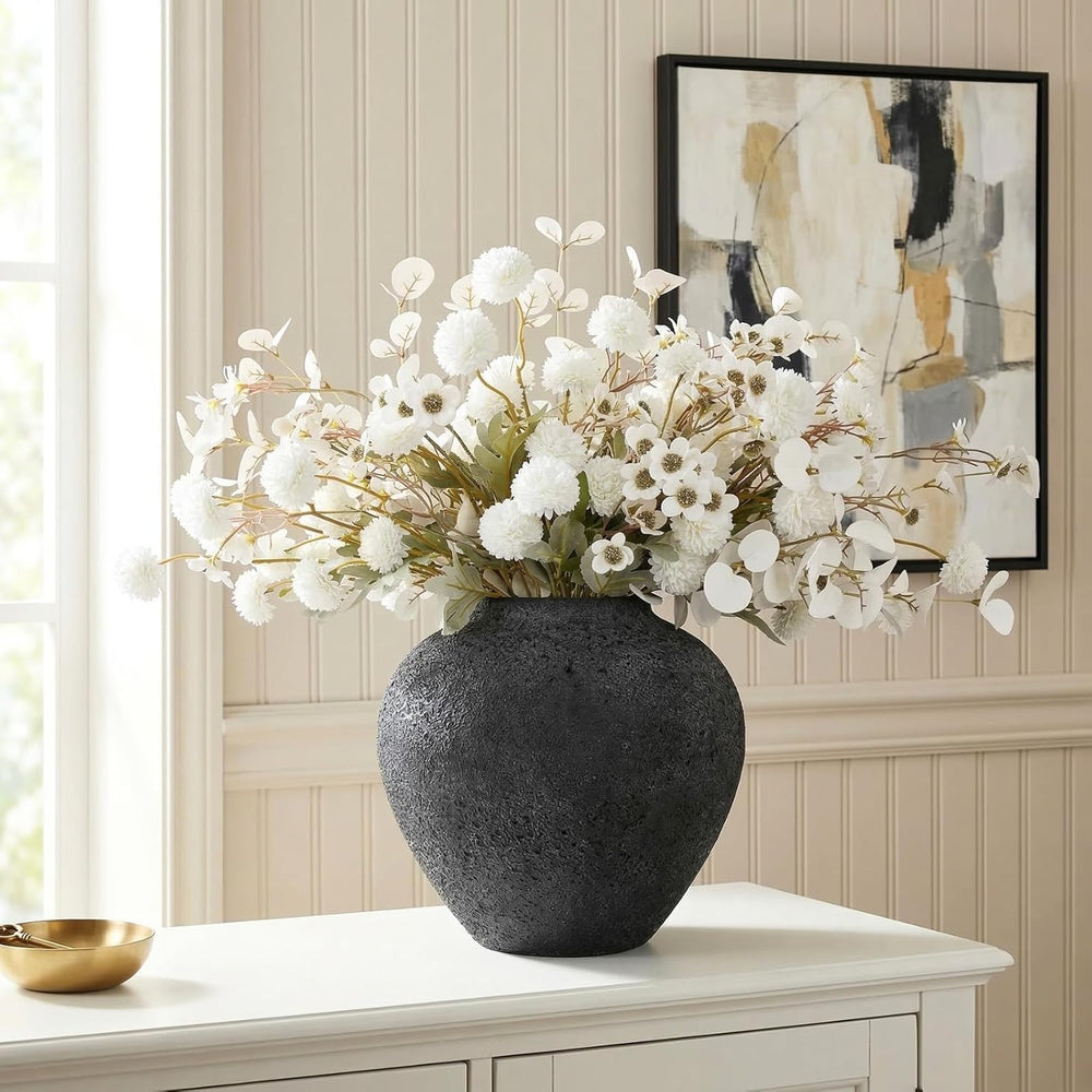 20pcs White Artificial Flowers Bulk Centerpiece For Table, Real Look