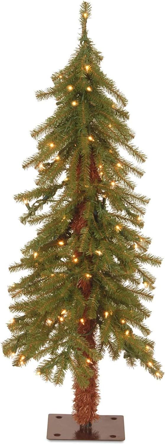 national tree company 3ft pre-lit hickory cedar mini shown in use