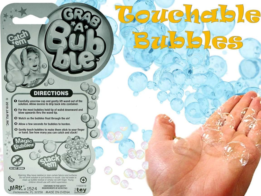 JA-RU Grab a Bubble Touchable Mini Bubble Wands (24 Pk) 1524-24p