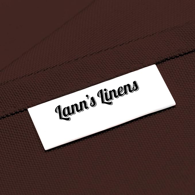 Lann's Linens - 10 Premium 60" x 126" Tablecloths for Wedding/Banquet/Restaurant - Rectangular Polyester Fabric Table Cloth - Chocolate Brown (10 Pack)