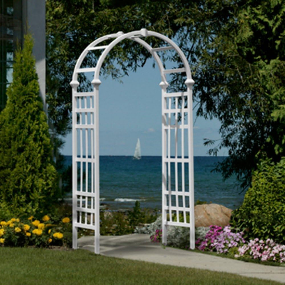 Athens 39"W x 81"H Vinyl Arbor