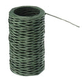 PATIKIL 164 Feet Floral Bind Wire Wrap Twine, 1mm Florist Wire Iron Wire Paper Covered Vine Wrapping Binding Wire for Flower Bouquets, Green