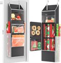 Ofiray-home 2-in-1 Wrapping Paper Organizer Storage, Over Door or Under Bed Organizer with Removable Drawer & 4 Clear Pockets Wrap Storage for Ribbons, Bows, Ornament and Other Tools
