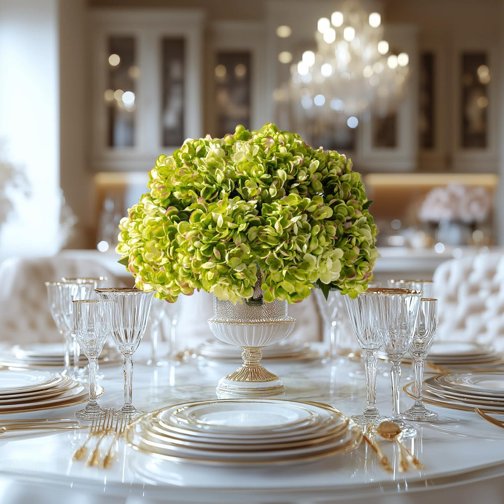 10PCS Faux Hydrangea Flower Hydrangea Artificial Flowers Hydrangea Bouquet Fa...