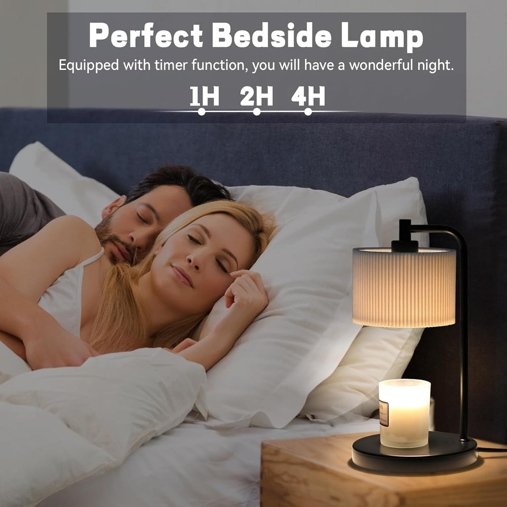 NITOWOLF Candle Warmer Lamp with Timer, Dimmable Wax Warmer Lamp Candle Lamp ...