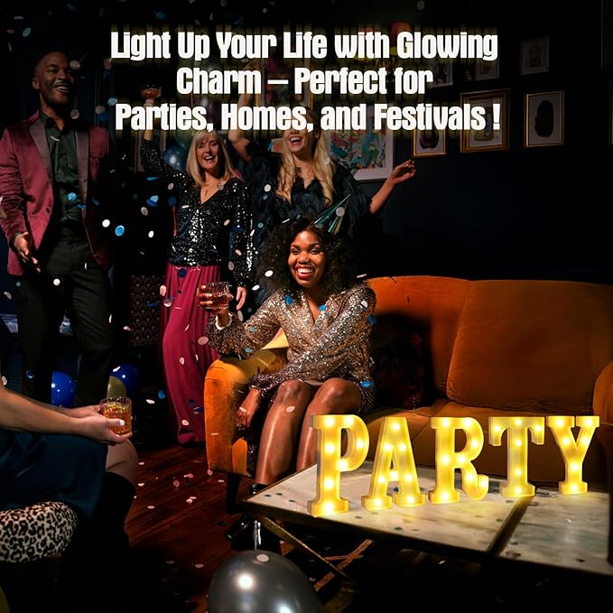 Light Up Letter H,LED Sign Marquee Letters 26 Alphabet for Party Birthday Name,Wedding,Christmas Decorations,Personalized Name Sign Letters for Centerpieces Table and Wall Decor