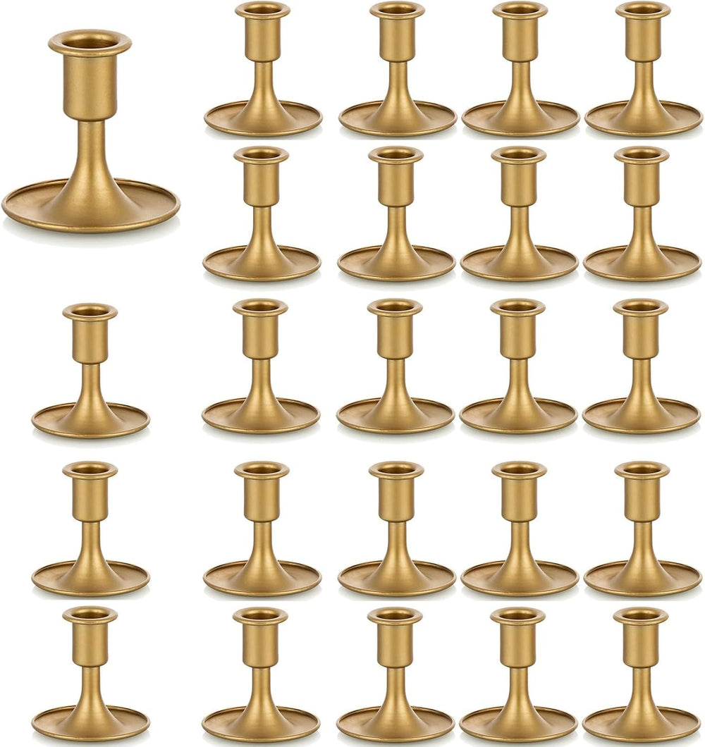 Candlestick Holders Taper Candle Holders, Romadedi Gold Candle Stick Candle H...