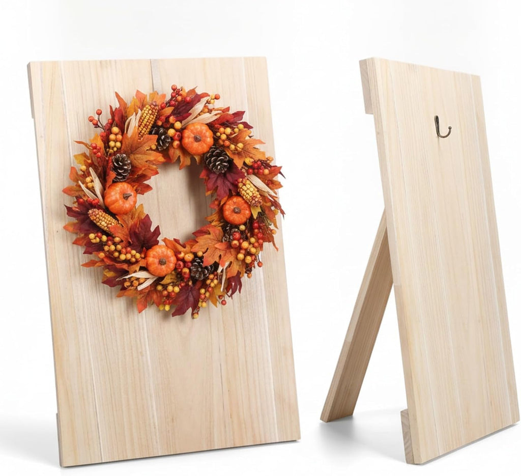 27 x 17'' Wood Wreath Easel Stand Holder Board for Making Wreaths Crafting