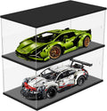 DuvinDD 2-Shelves Acrylic Display Case for 1/8 Scale Model Car Collectibles