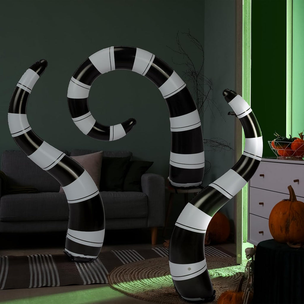 jetec 3 pcs halloween worm inflatable decorations large showing dimensions