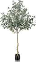LYERSE Eucalyptus Tree 7ft for Office Home Living Room Decor
