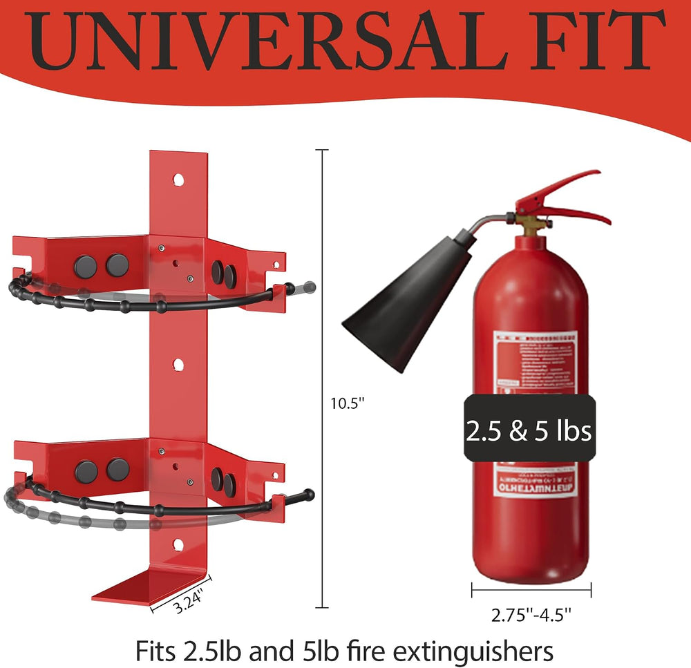 Universal Fire Extinguisher Mount Bracket, 2.5&5lb Extinguishers, 1 Pack