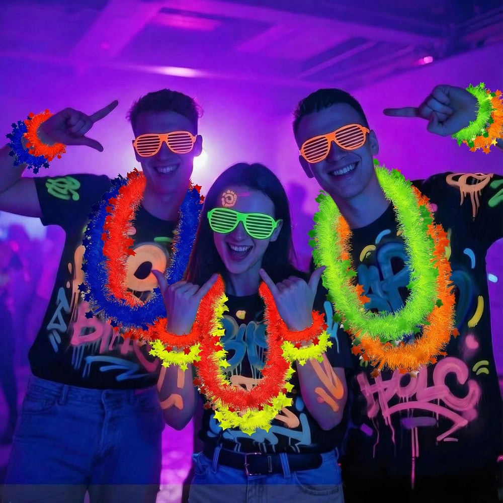 Riceshoot 108 Pcs Glow in The Dark Necklace & Bracelet Set, Party Supplies