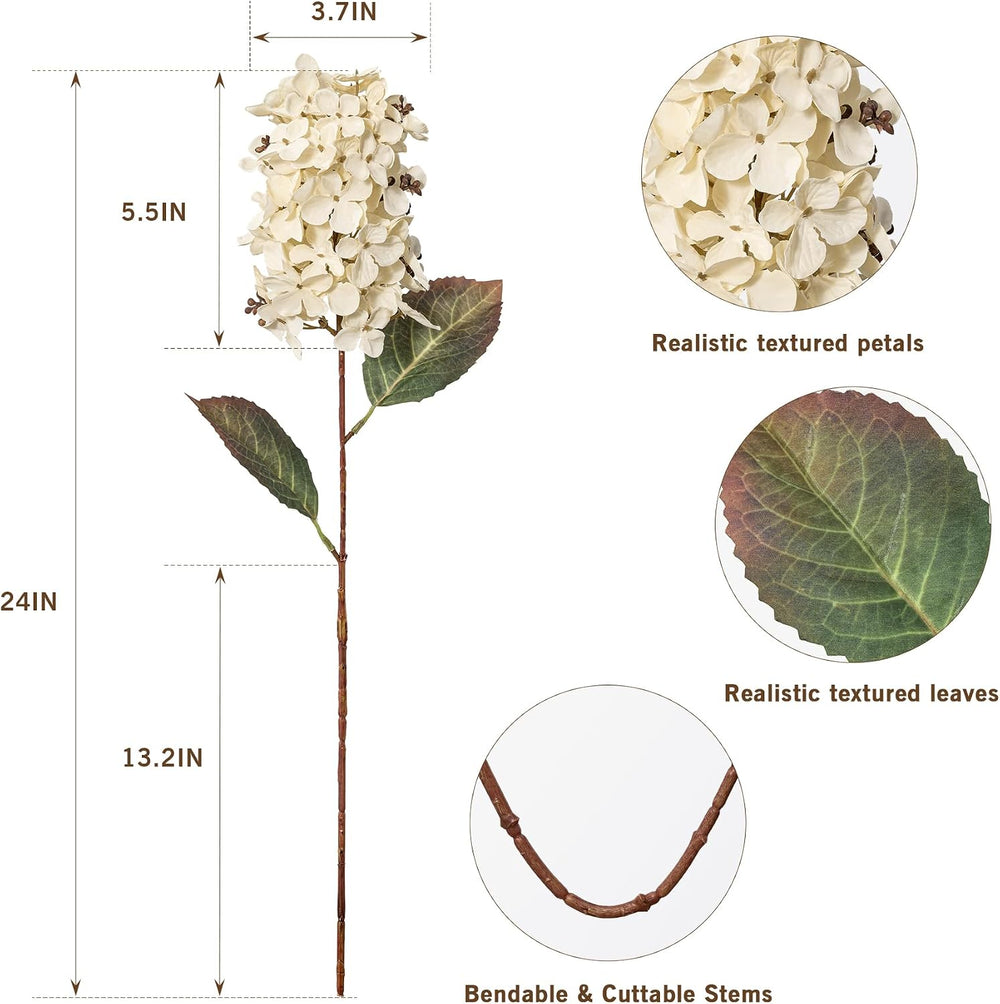 Hydrangea Artificial Flowers,Fall Hydrangeas Artificial Flowers, Fake Fall Dr...