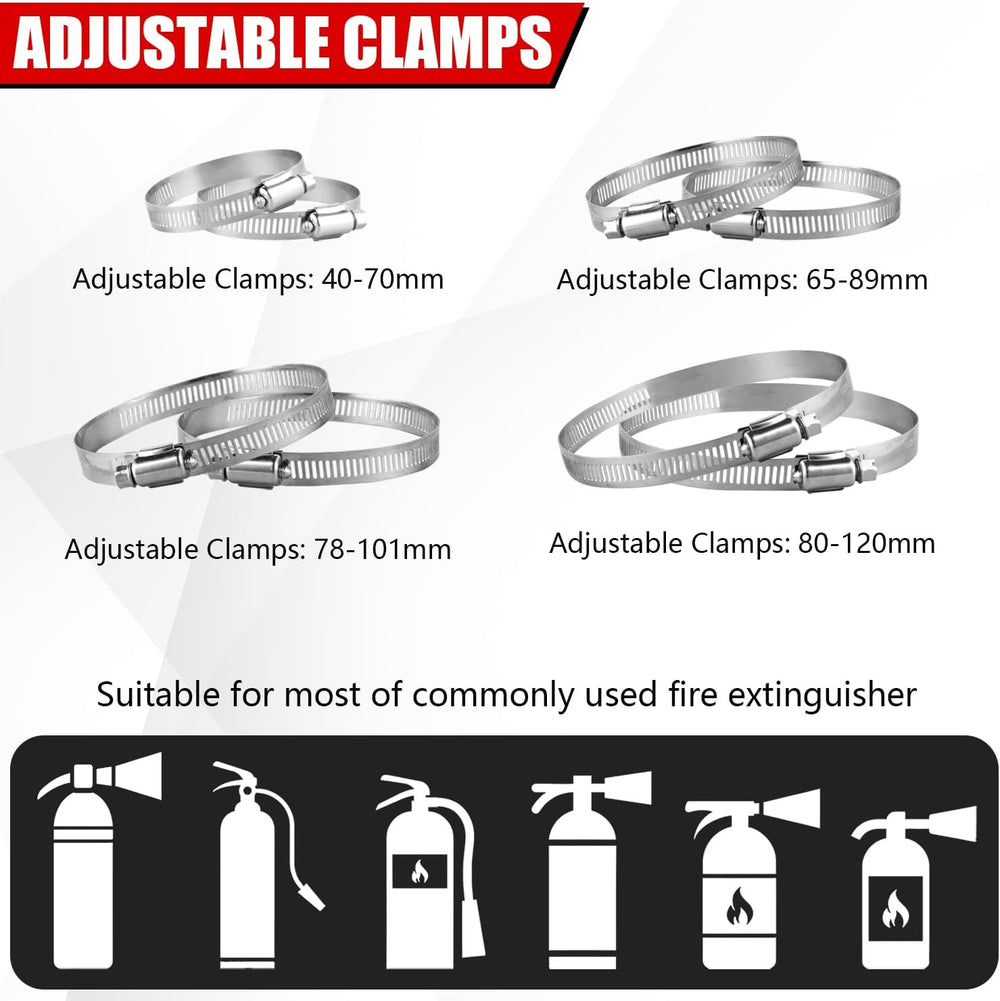 Quick Release Adjustable Roll Bar Fire Extinguisher Mounting Holder Compatibl...