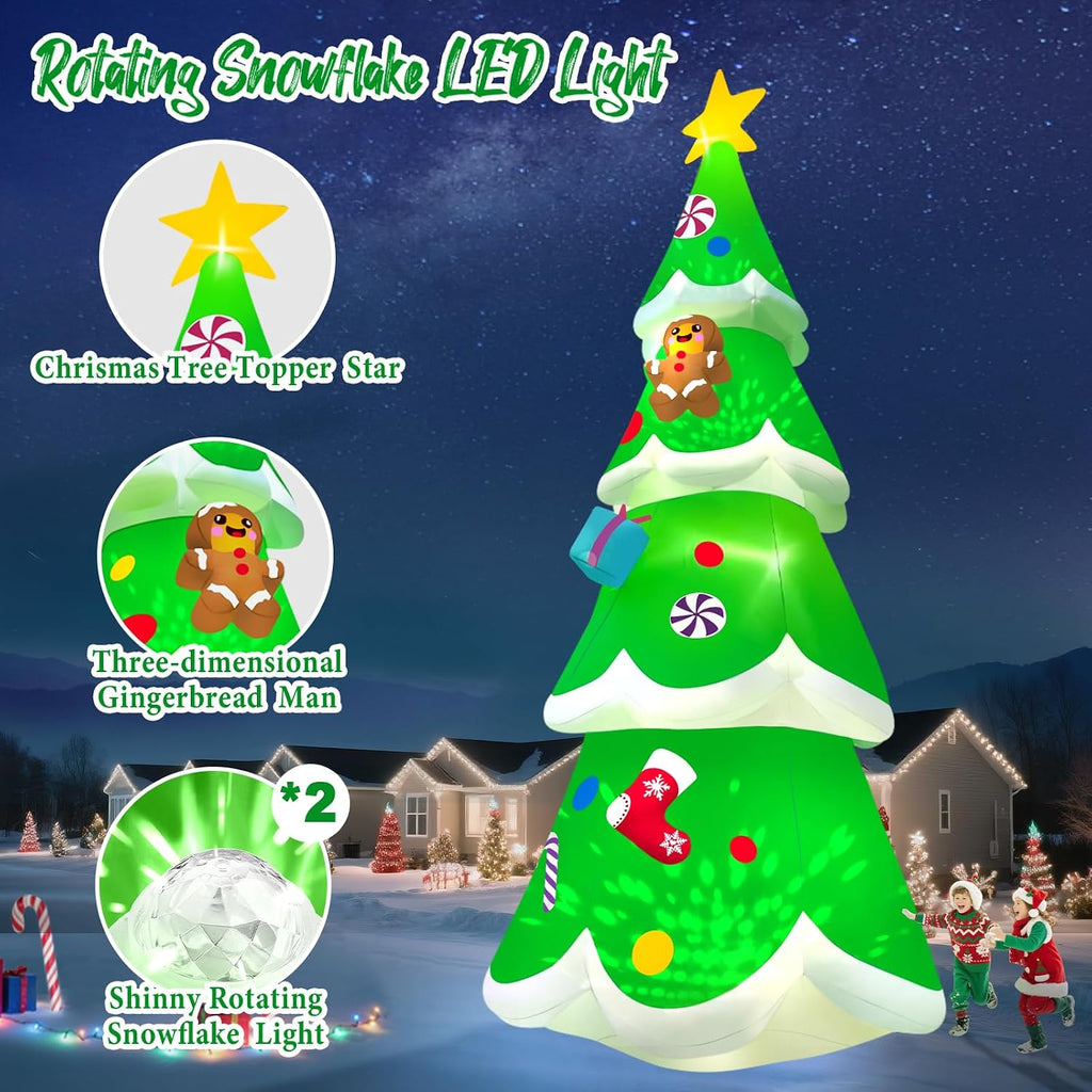 20ft christmas tree inflatable, kalolary giant christmas yard, close-up detail