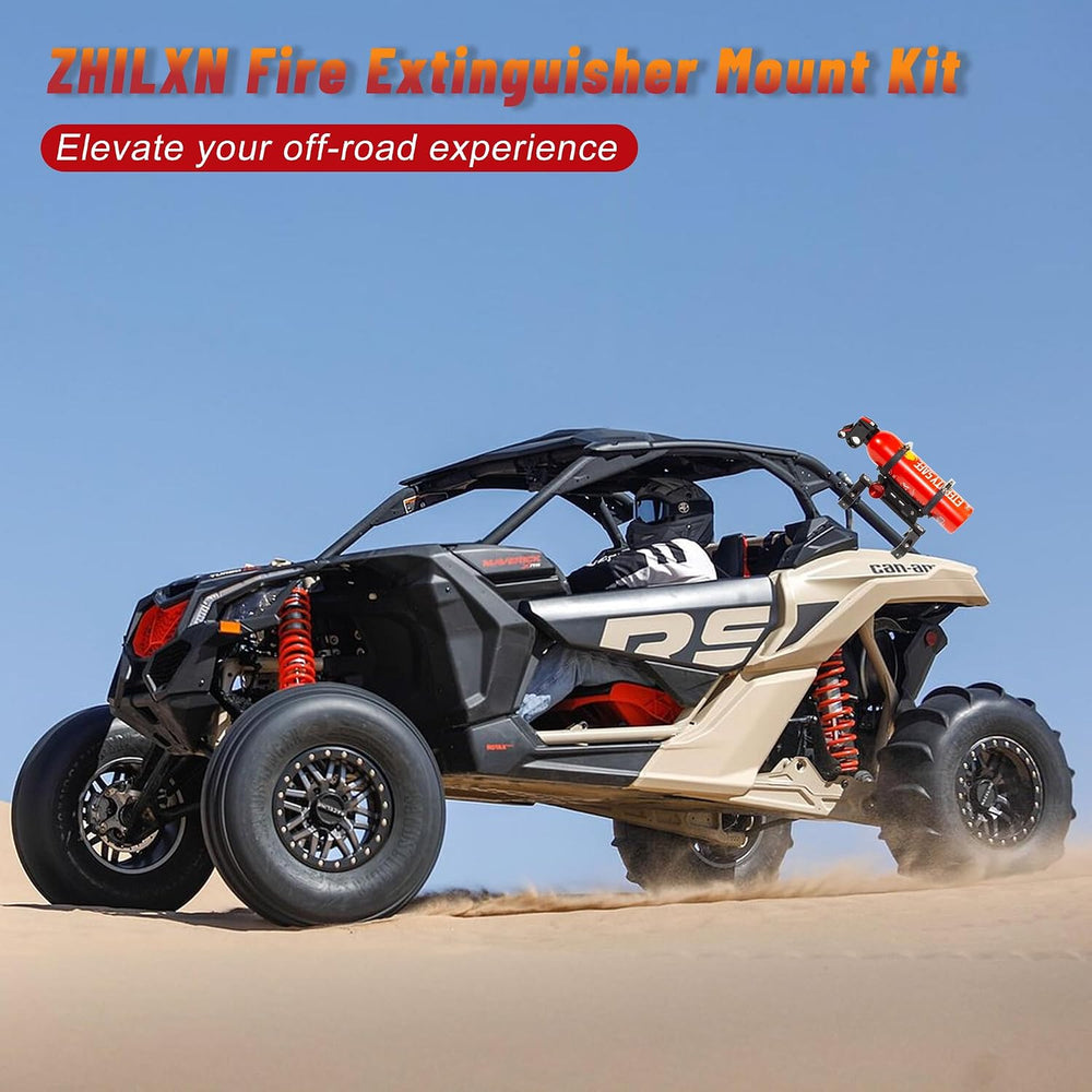 ZHILXN UTV Fire Extinguisher Mount Kit, Quick Release Extinguisher Holder