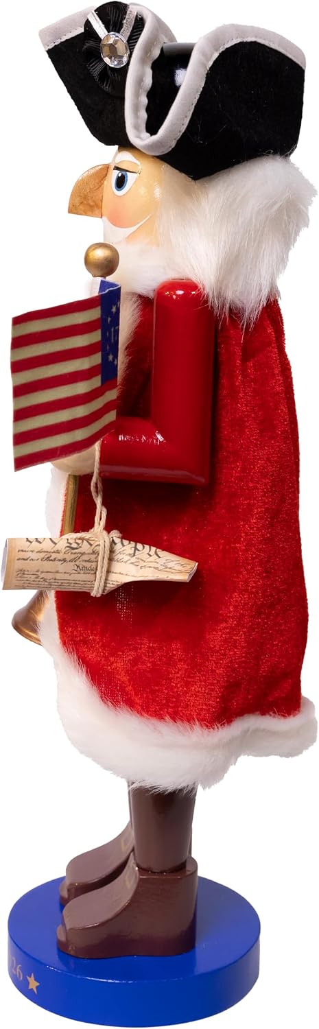 kurt adler 250th anniversary of america nutcracker, side view