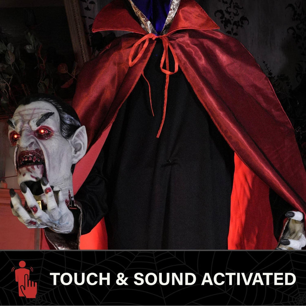 Haunted Hill Farm 5.9-Ft. Decapitated Vampire Holding Head Animatronic