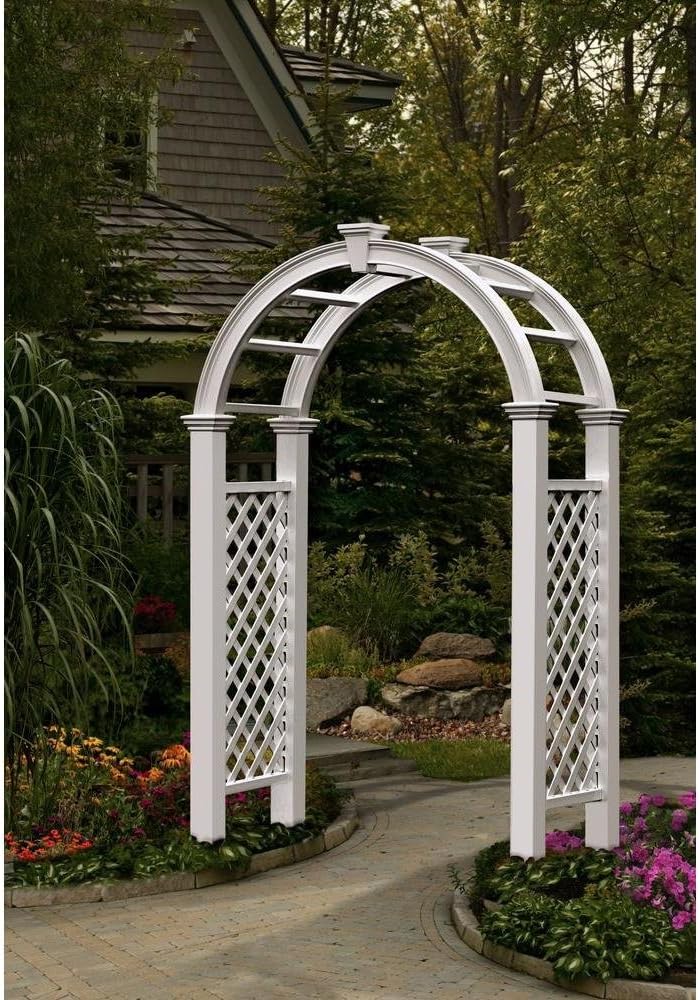 nantucket legacy 60"w x 94"h vinyl arbor, package contents