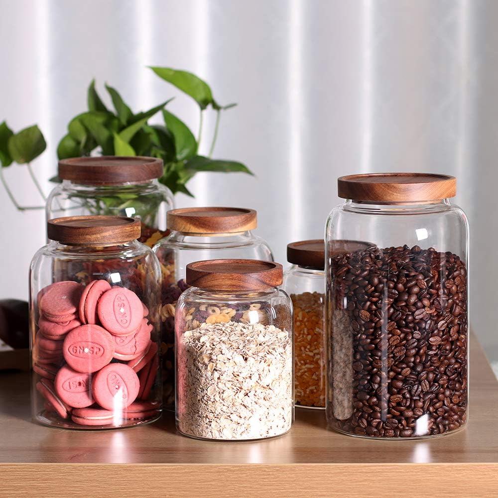 leaves and trees y thicken glass storage jar, package contents