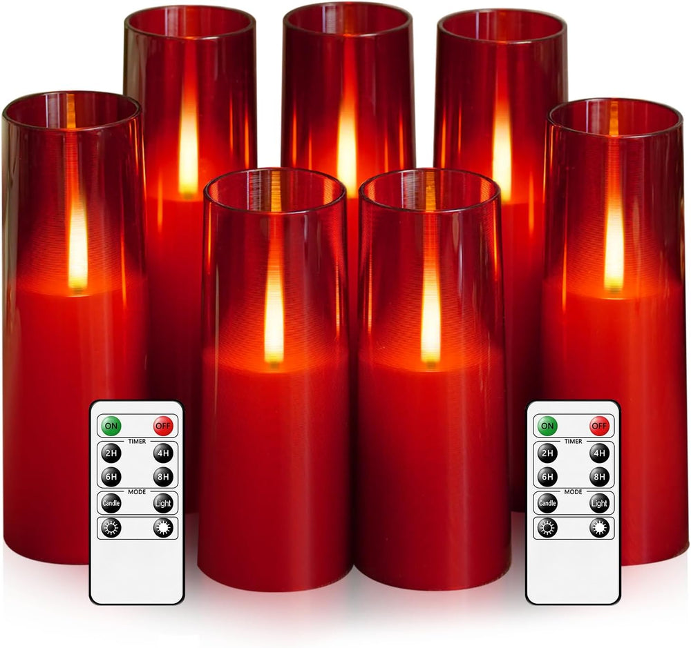 Flameless LED Candles Upgraded Realistic Flickering Flame,7Pcs Battery Operat...