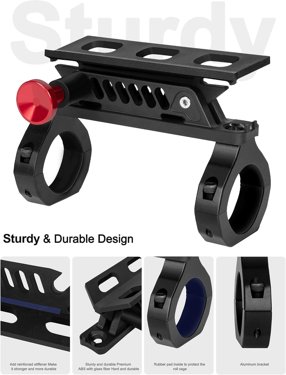 ZIDIYORUO UTV Fire Extinguisher Mount, Roll Bar Fire Extinguisher Holder