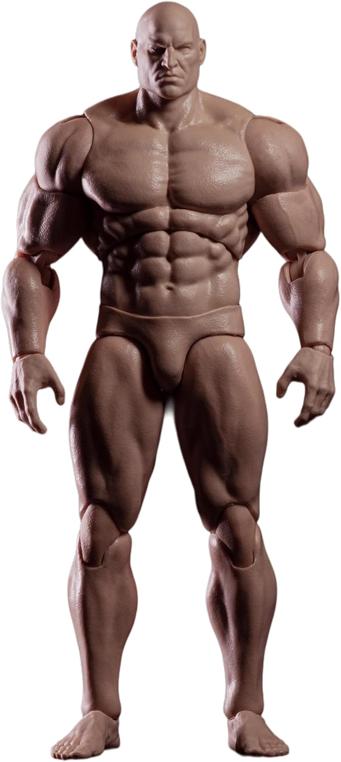 1/12 Scale Super Strong Action Figure Body,Articulated Muscular Comic Body