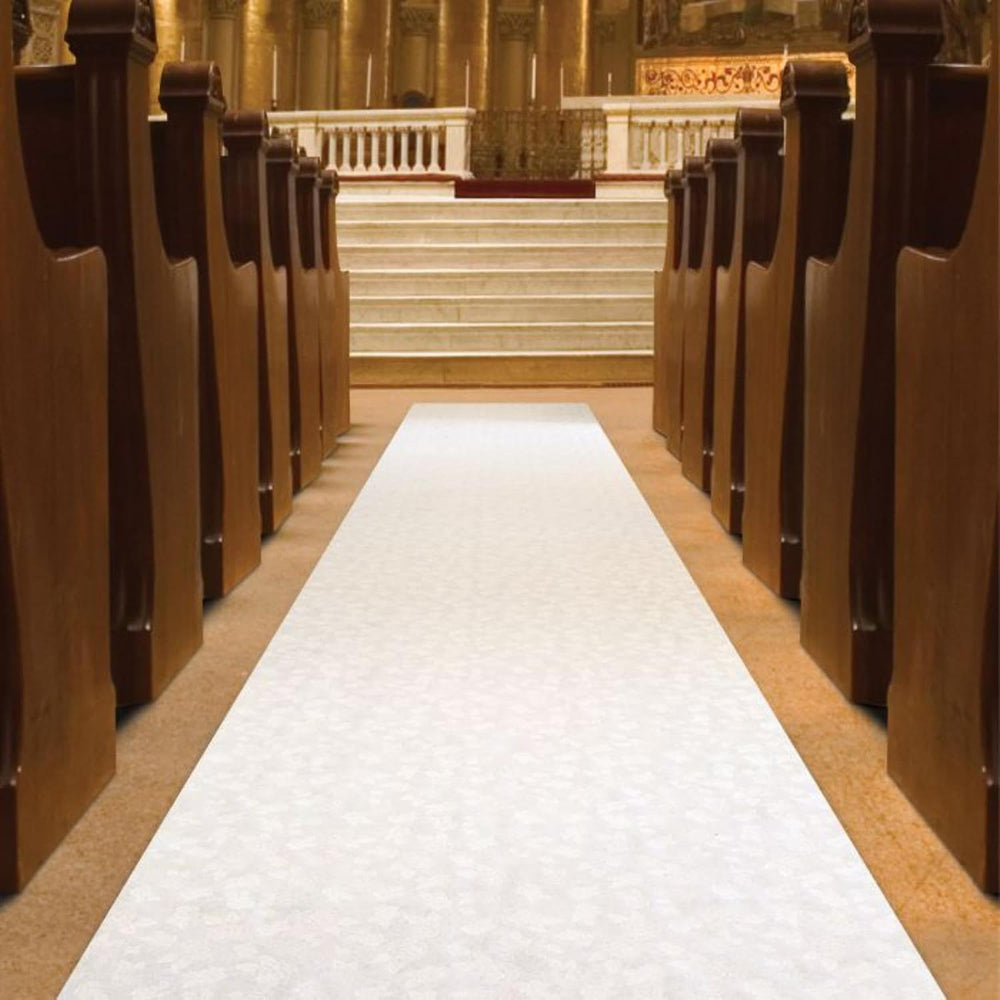 Beistle Wedding Celebration Party Aisle Runner - 100' - White