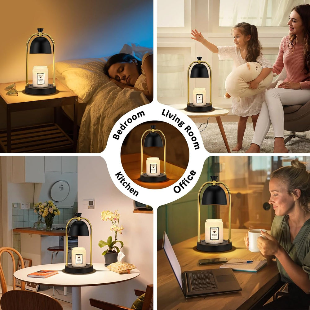 Black Candle Warmer Lamp,Birthday Gifts for Women Men