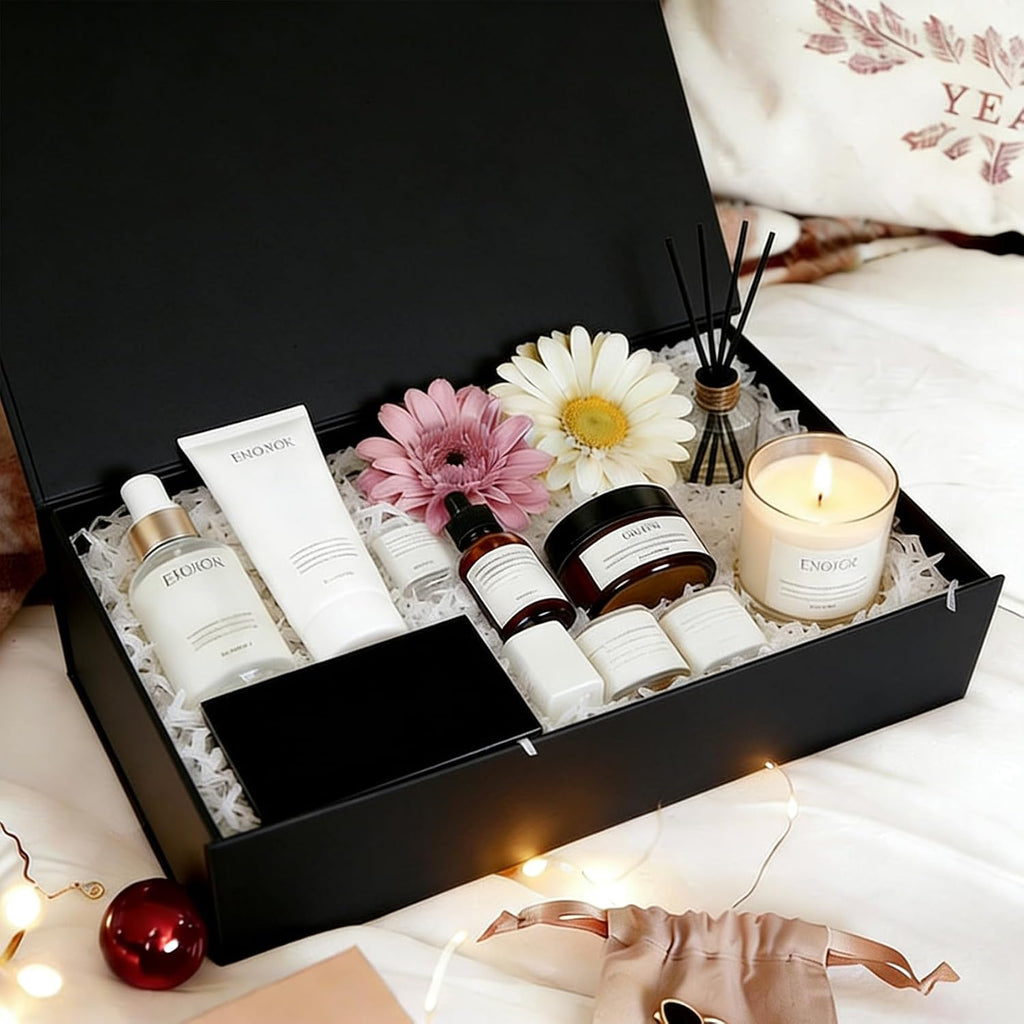 aimyoo black gift box, 13.8x9x4.3 in presents box shown in use