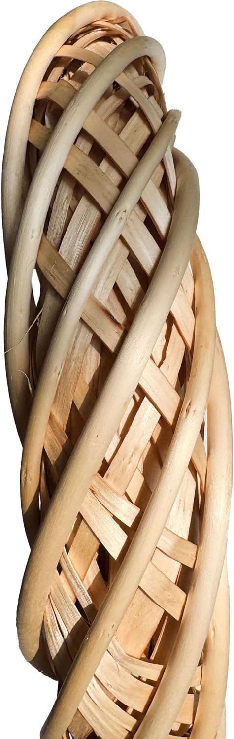 ashland natural willow wreath, unfinished hand-woven seasonal craft, close-up detail