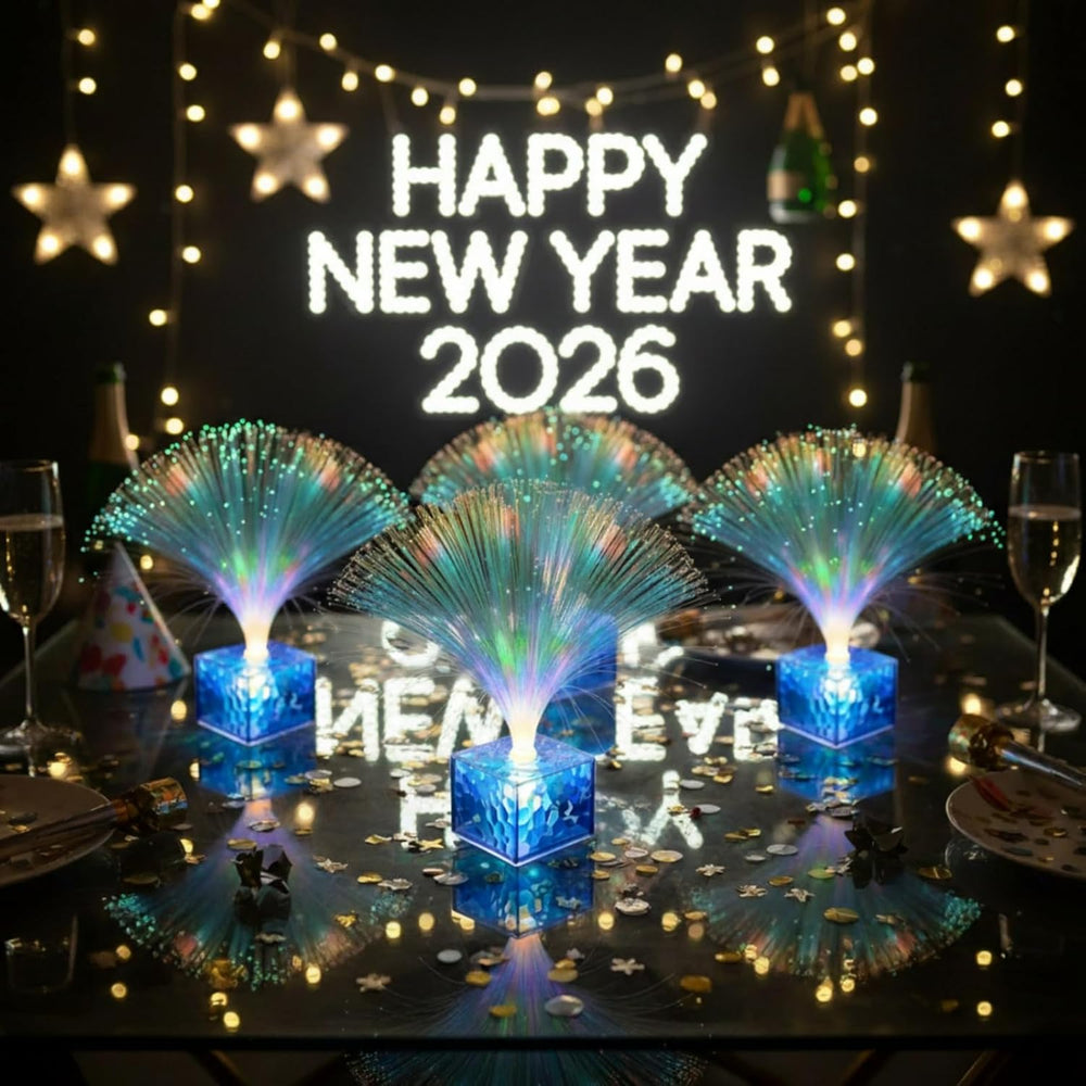 16 Pcs Mini Fiber Optic Lamp Bulk Glow Dark Party Favors, 6 Inch